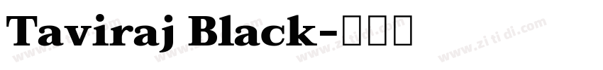 Taviraj Black字体转换